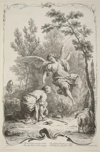 Moses and the Burning Bush by Joseph Wagner
Giuseppe Zocchi, print, 1745
