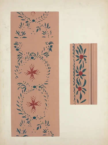 Wall Stencil by Edward DiGennero; Ray Holden, index of american design, 1935-1942