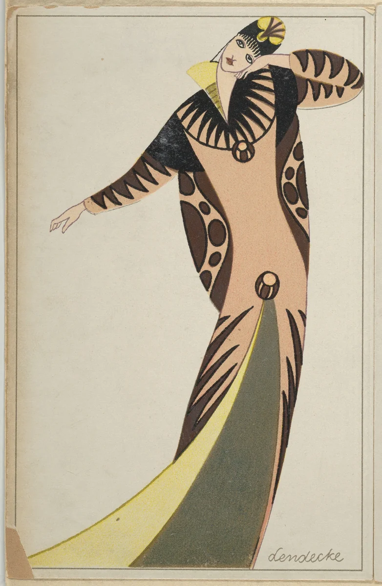 Fashion (Mode) by Otto Lendecke, print, 1912