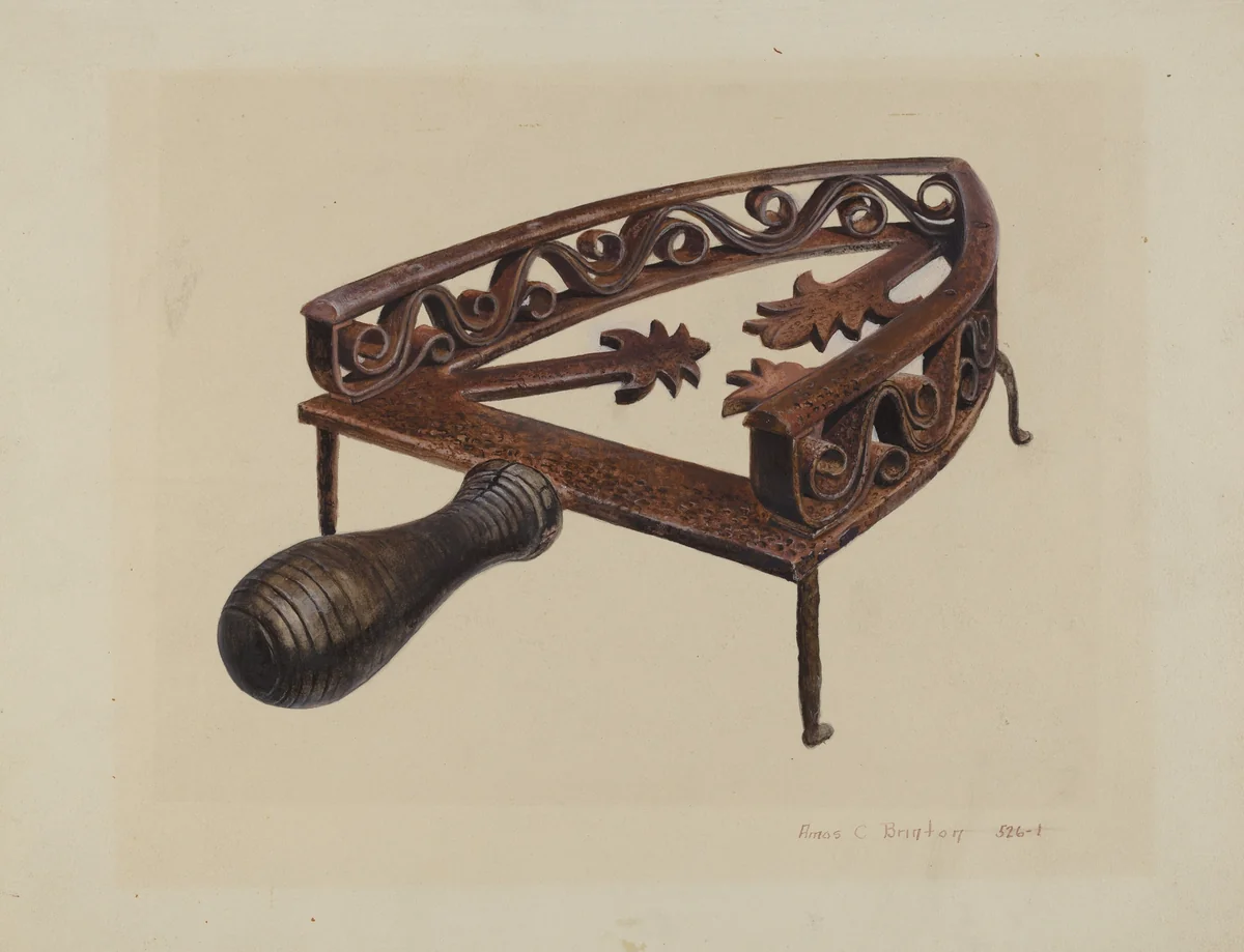 Pa. German Flat-iron Stand by Amos C. Brinton, index of american design, 1942