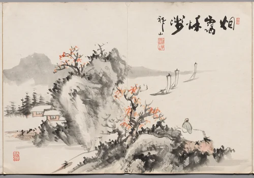 Painting Nine from Album of Paintings by Haizan by Yoshitsugu Haizan, painting, 1870-1915