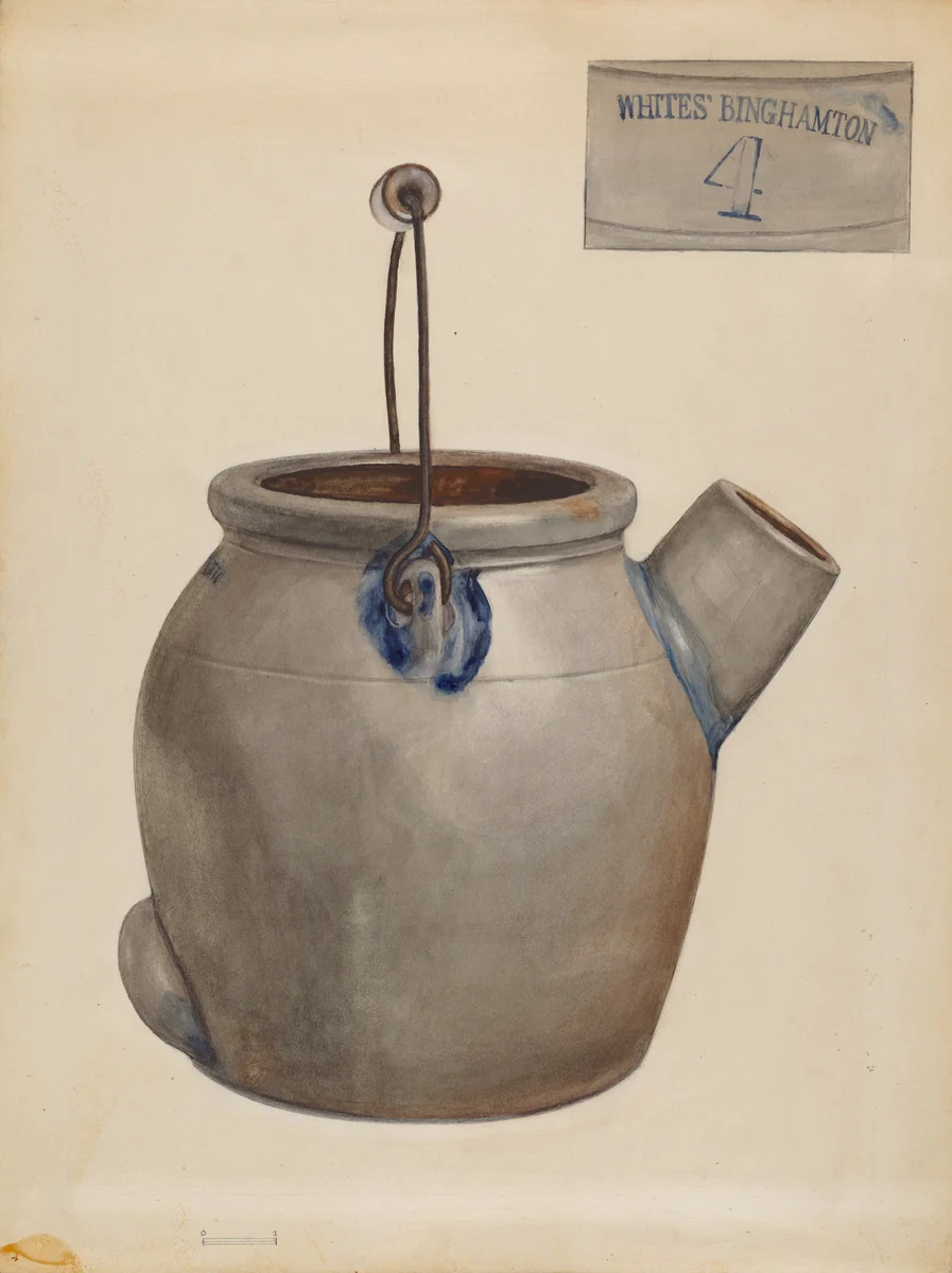 Jug for Pancake Batter by Jessica Price, index of american design, 1935-1942