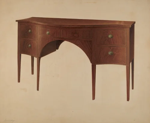 Sideboard by Isidore Sovensky, index of american design, 1940