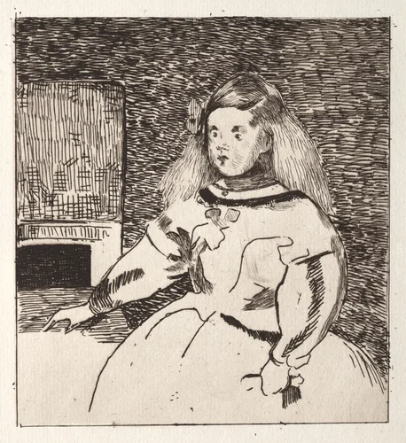 L'infante Marguerite by Edouard Manet, print, 1861