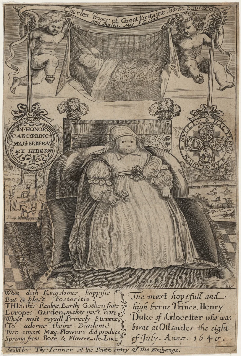 Henry, Duke of Gloucester by William Marshall, print, 1569-1677