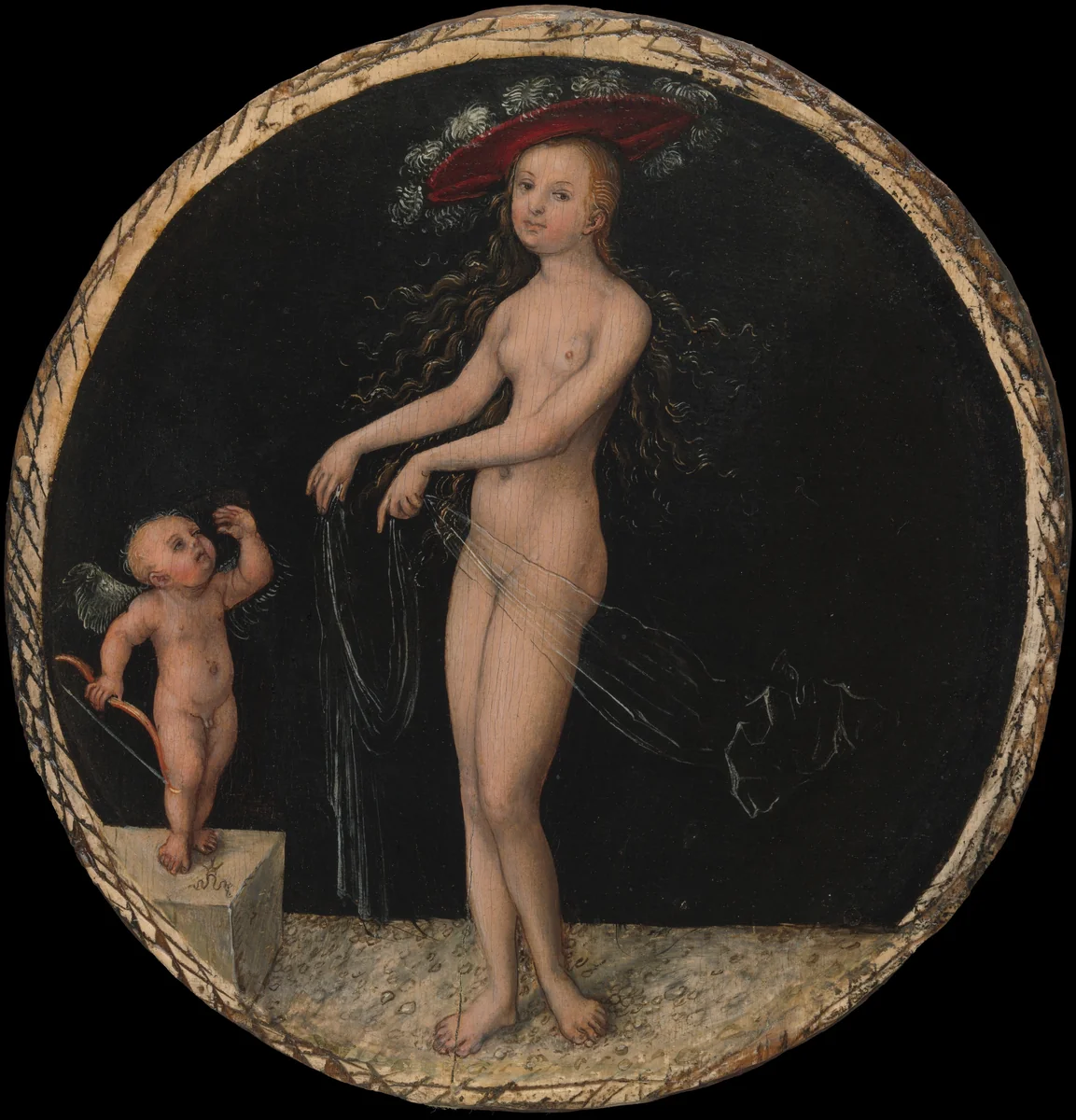 Venus and Cupid by Lucas Cranach, painting, 1525-1527