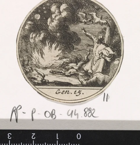 Verbond tussen Abraham en God by Jan Luyken, print, 1700
