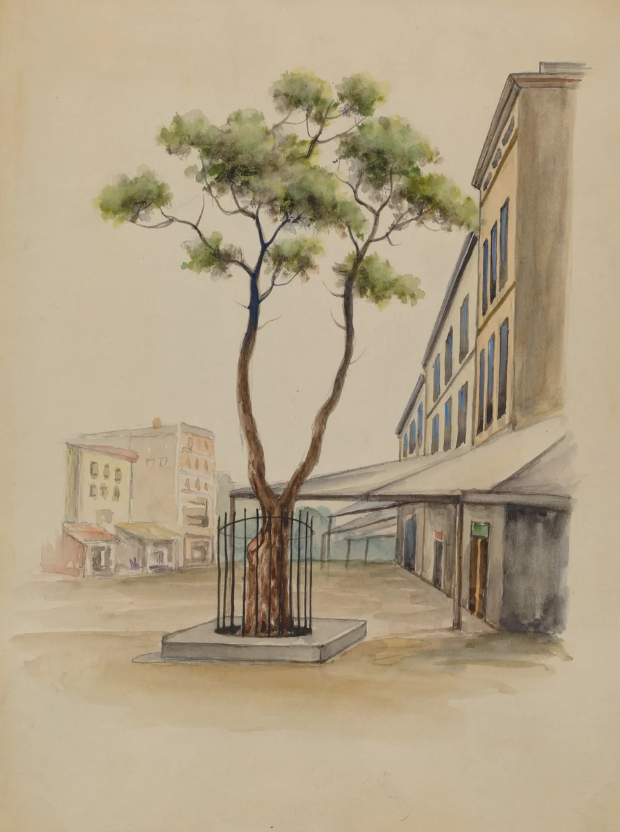 Street Scene by American 20th Century, index of american design, 1935-1942