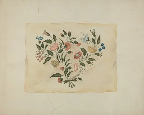 Handkerchief Case by Sarah F. Williams, index of american design, 1938