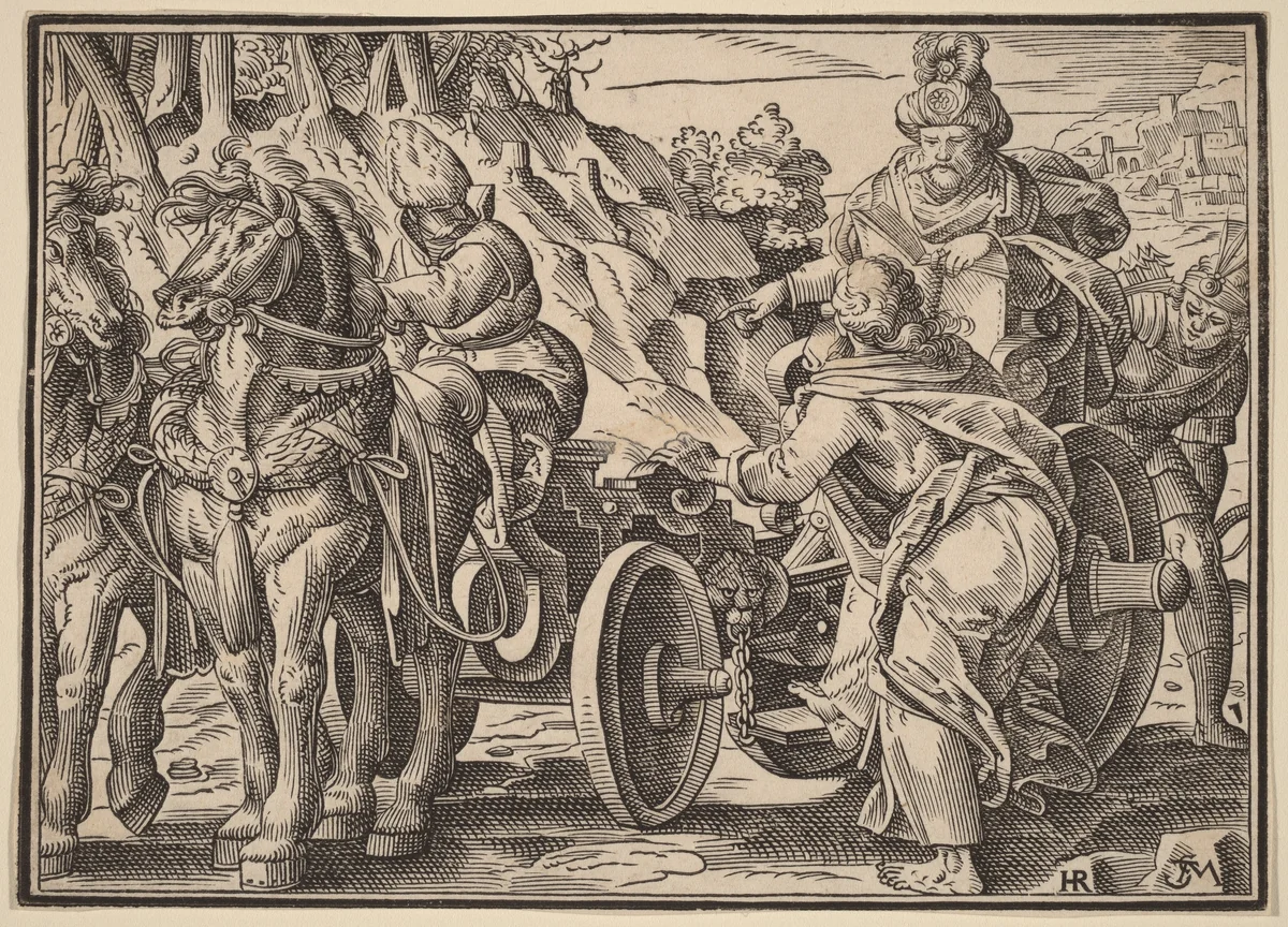 Christ Tells His Disciples of the Last Judgment by Christoph Murer, print, 1558-1614
