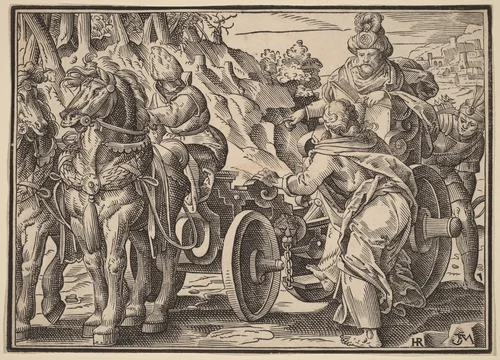 Christ Tells His Disciples of the Last Judgment by Christoph Murer, print, 1558-1614