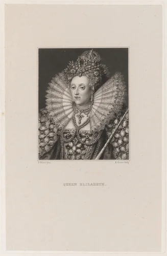 Queen Elizabeth by Robert Graves, print, 1798-1873