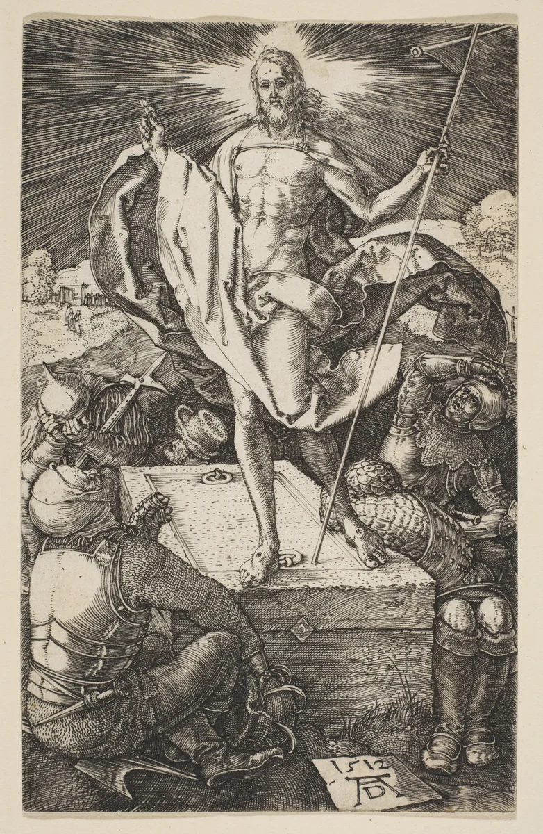 The Resurrection, from "The Passion" by Albrecht Dürer, print, 1512