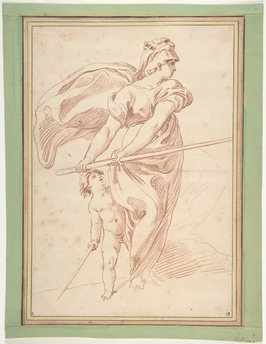 La Guerre by Edme Bouchardon, drawing, 1700-1770