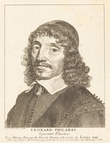 Leonardos Philaras by Claude Mellan, print, 1598-1688