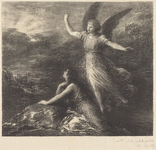 Debut from "Paradise and the Peri" (2nd plate) by Henri Fantin-Latour, print, 1894