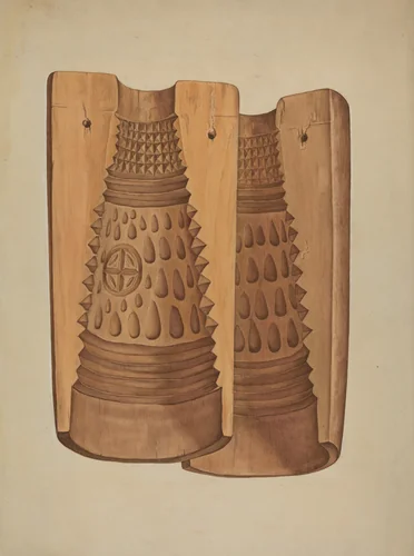 Maple Sugar Mold by Robert Calvin, index of american design, 1938