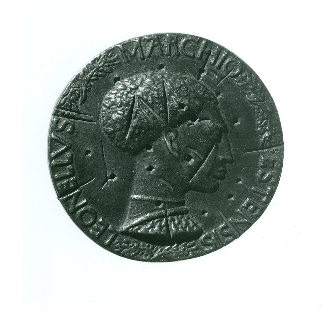 Medal: Leonello d'Este by Pisanello, metalwork, 1436-1446
