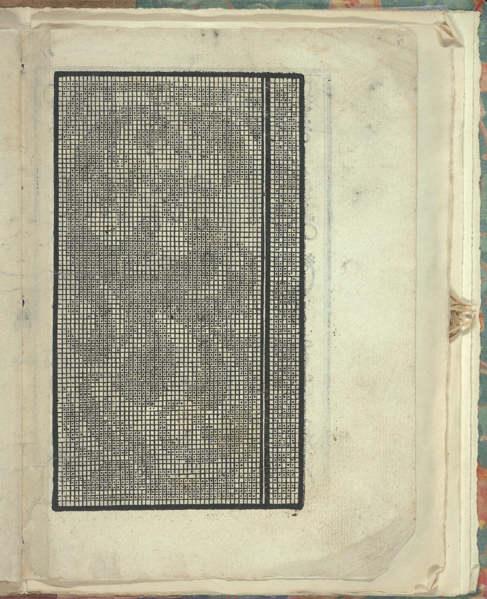 Opera Nova Universali intitulata Corona di racammi, page 37 (recto) by Giovanni Andrea Vavassore, book, 1530