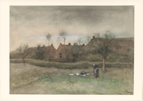 Bleekveld by Anton Mauve, drawing, 1848-1888