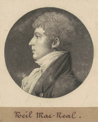 Neil MacNeal by Charles B. J. Févret de Saint-Mémin, print, 1809