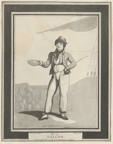 No. 2: Sailor by Henri Merke, print, 1799