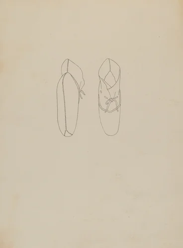 Infant's Booties by Sara Garfinkel, index of american design, 1935-1942