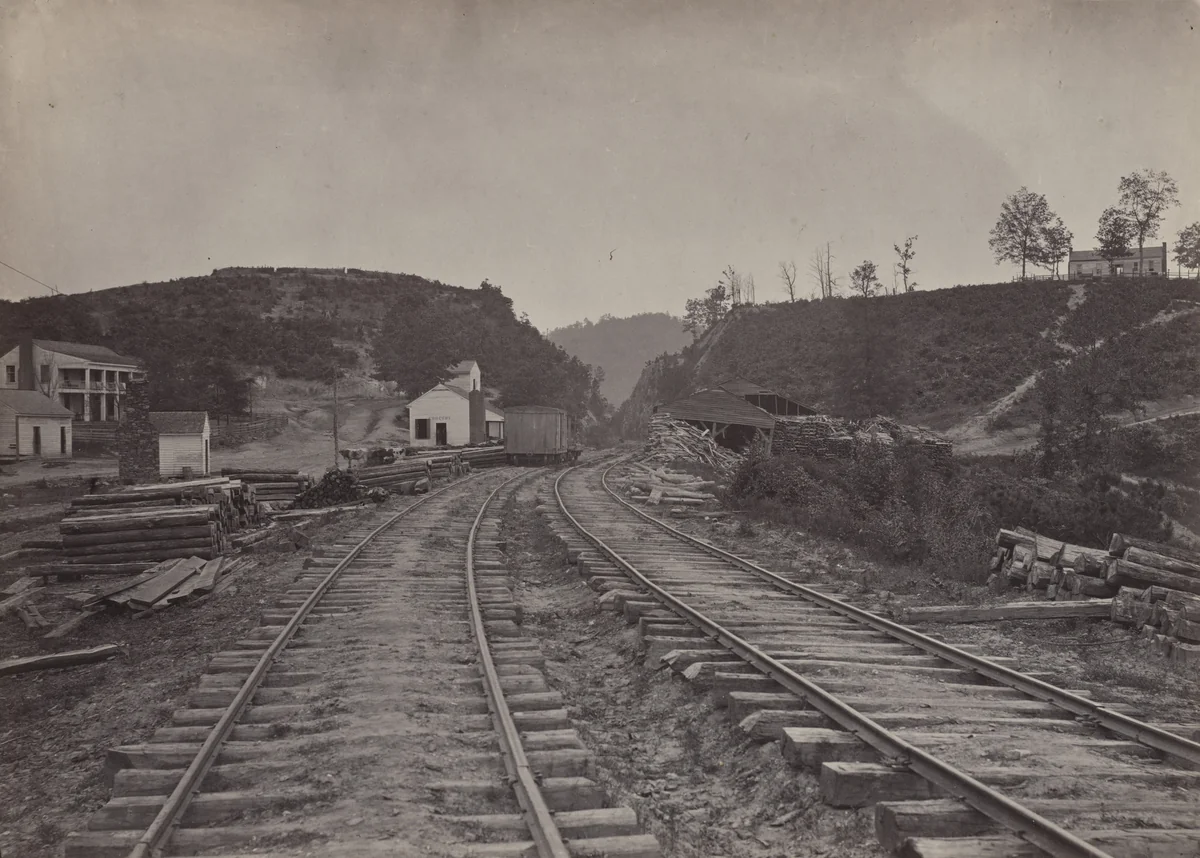 The Allatoona Pass, looking North from the album Photographic Views of Sherman's Campaign by George N. Barnard, photograph, 1864