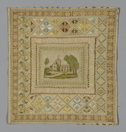 Sampler by Italy or Spain, textile, 1701-1900