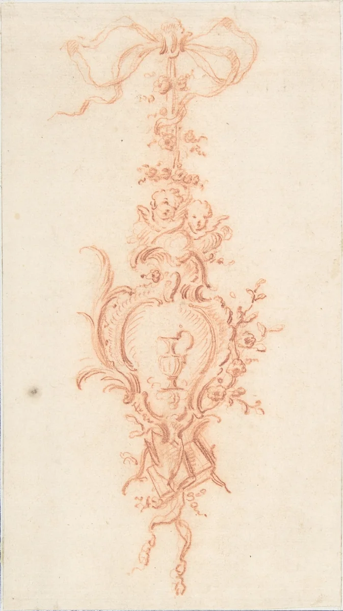 Design for a Trophy by René Charpentier, drawing, 1695-1723