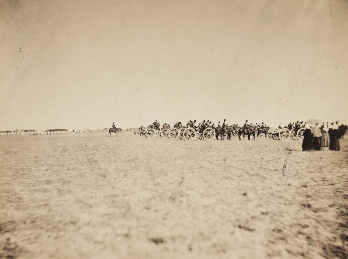 Untitled from the portfolio Souvenirs du Camp de Chalons by Gustave Le Gray, photograph, 1857