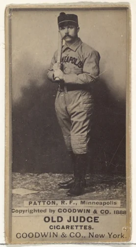 Owen Joseph Patton, Right Field, Minneapolis, from the Old Judge series (N172) for Old Judge Cigarettes by Goodwin & Company, photograph, 1888