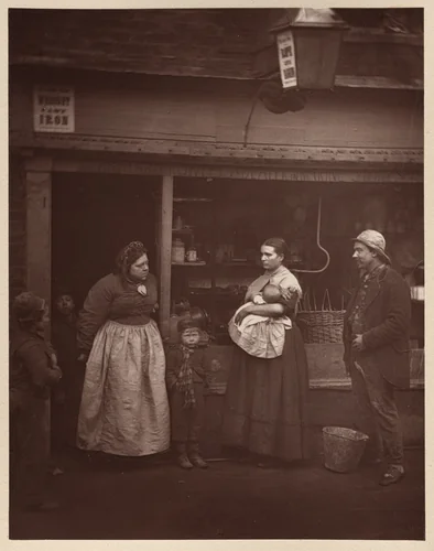 Sufferers from the Floods by John Thomson, photograph, 1877