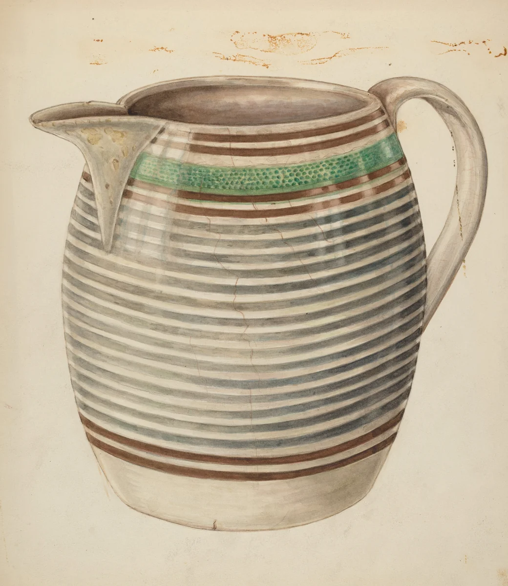 Water Pitcher by Al Curry, index of american design, 1938