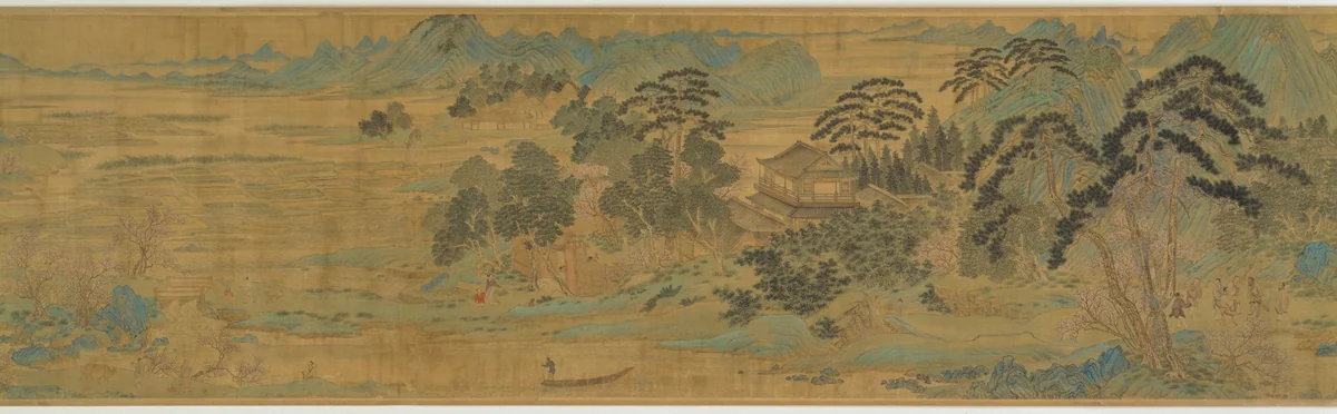 The Peach Blossom Spring 桃花源圖 by Qiu Ying (仇英), drawing, 1535-1560