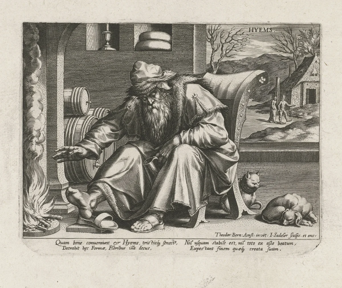Winter by Unknown, print, 1580-1584