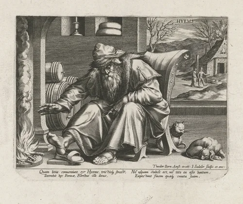 Winter by Unknown, print, 1580-1584