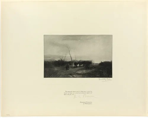 A Frosty Morning, from Old English Masters by Timothy Cole
Joseph Mallord William Turner, print, 1901