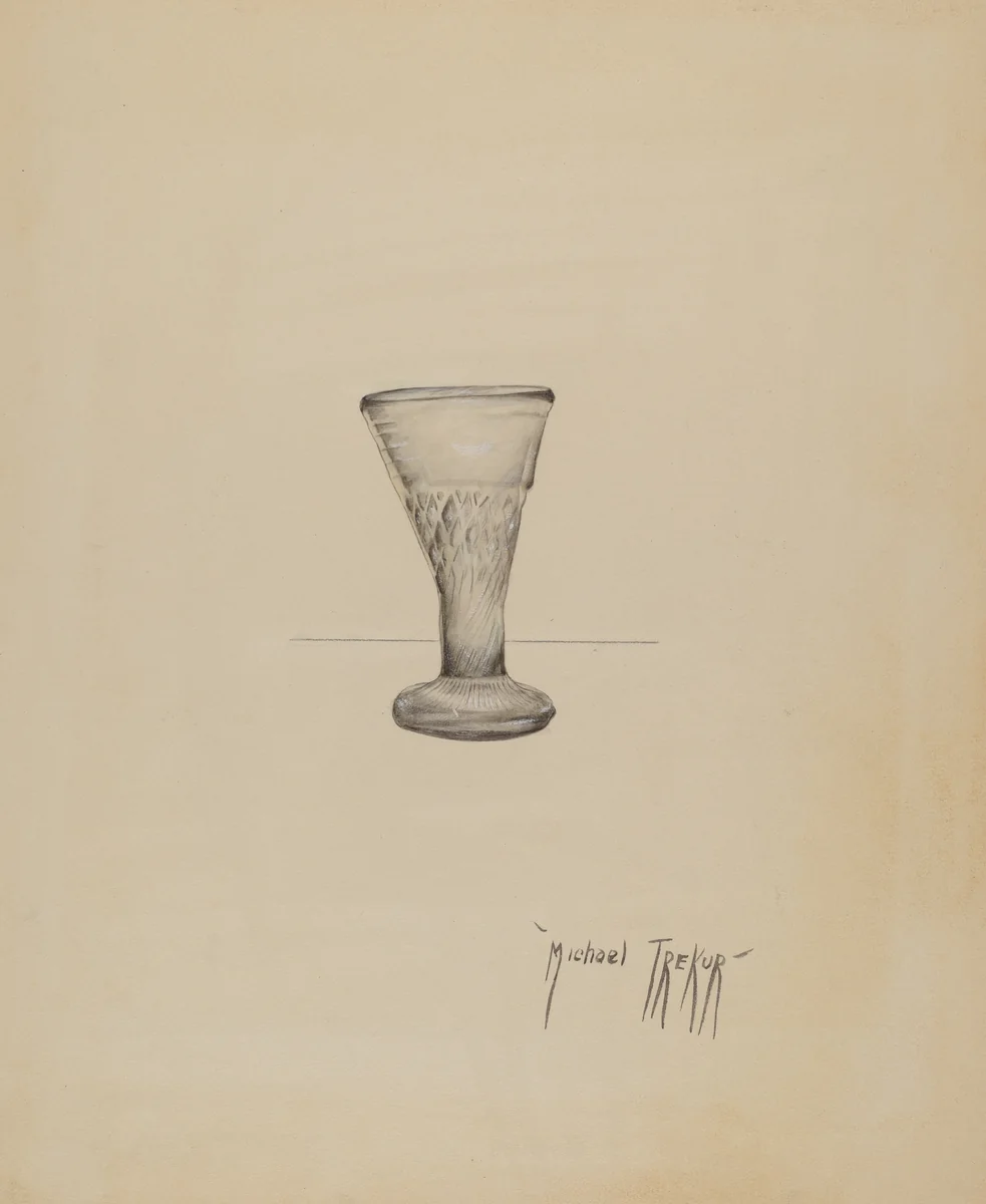 Liqueur Glass by Michael Trekur, index of american design, 1936