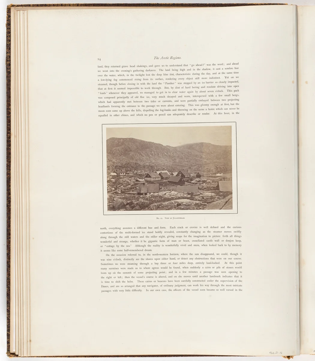 "View of Julianeshaab" by George P. Critcherson, John L. Dunmore, William Bradford, photograph, 1869