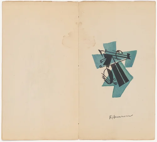 Plate (folio 5) from Material der Malerei Plastik Architektur by Raoul Hausmann, illustrated book, 1918