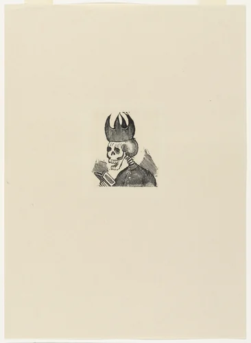 Clerical Calavera (Calavera Clerical) by José Guadalupe Posada, print, 1889