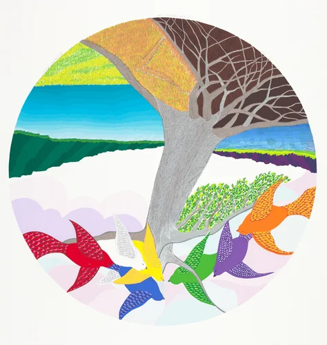 Sea to Shining Sea by Lou Stovall, print, 2008