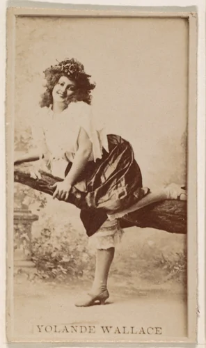 Yolande Wallace, from the Actresses series (N245) issued by Kinney Brothers to promote Sweet Caporal Cigarettes by Kinney Brothers Tobacco Company, photograph, 1890