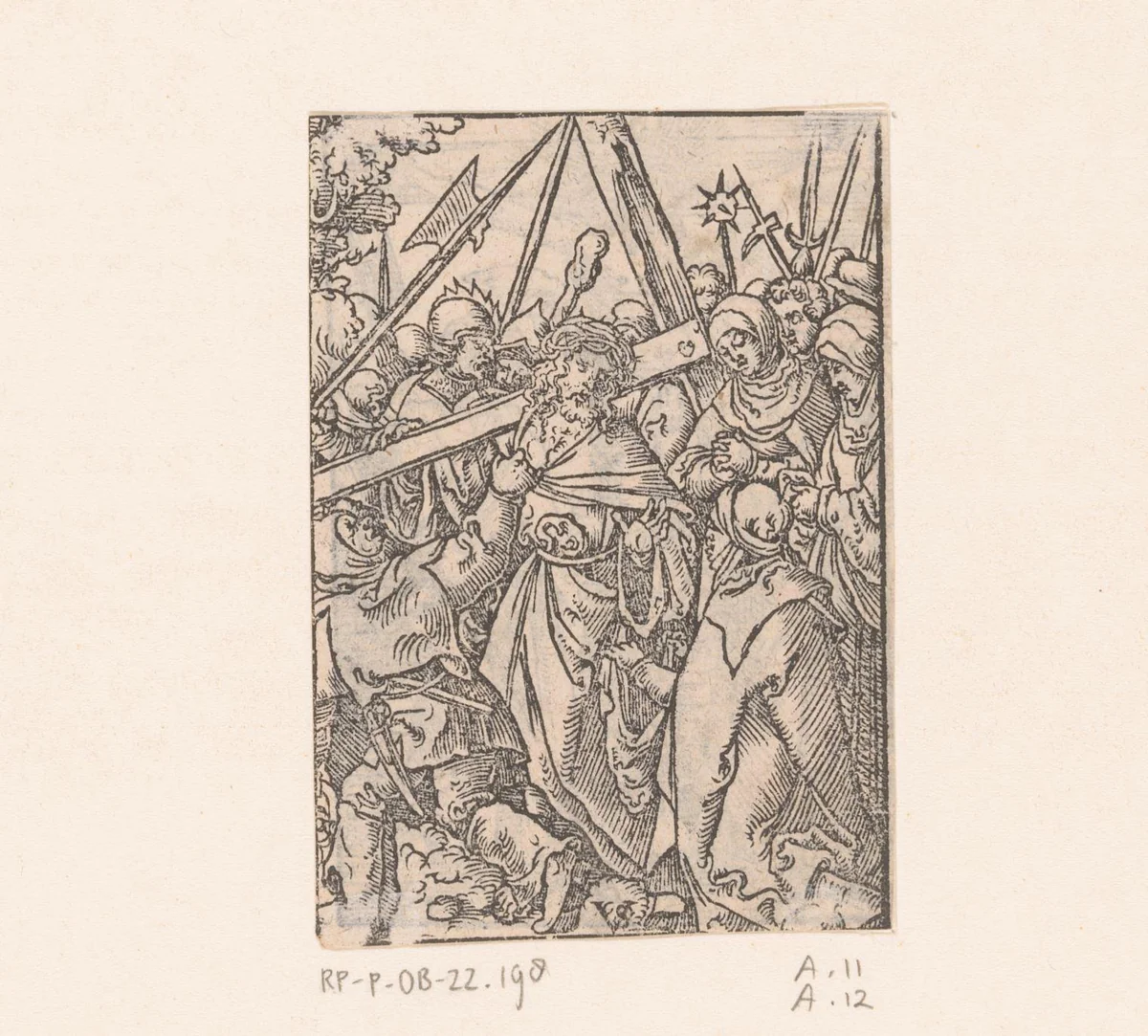 Kruisdraging by Unknown, print, 1558