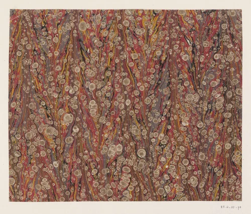 Graniet-streepmarmer in grijs, rood, geel, zwart en bruin by anonymous, other, 1700-1850