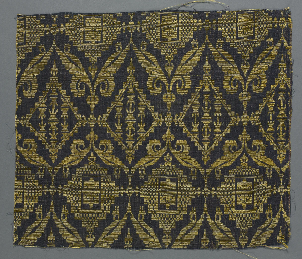 Silk Fragment by Unknown, textile, 1400-1499