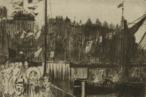 Chelsea Regatta by Theodore Roussel, print, 1888-1889