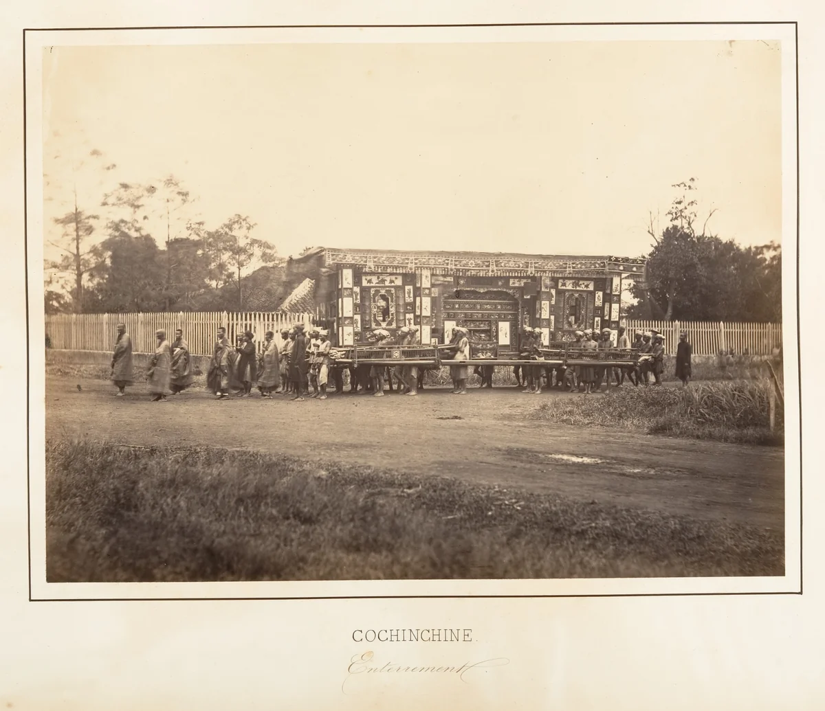 Enterrement, Cochinchine by Emile Gsell, photograph, 1866
