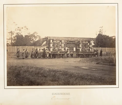 Enterrement, Cochinchine by Emile Gsell, photograph, 1866